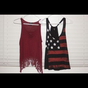 Two tank tops